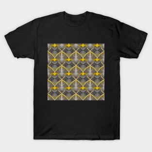 Yellow Grey Geometric T-Shirt